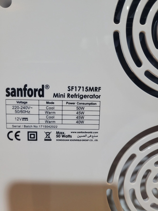 یخچال مسافرتی و داخل ماشینی سنفورد (Sanford) مدل ۱۷۱۵