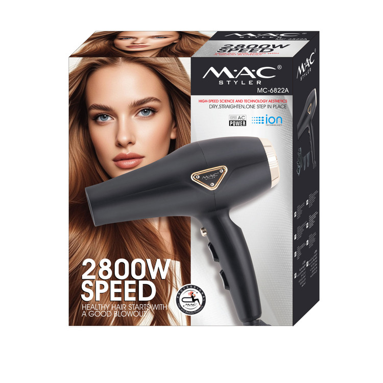 سشوار حرفه ای سالنی مک استایلر (MAC Styler) مدل 6822A