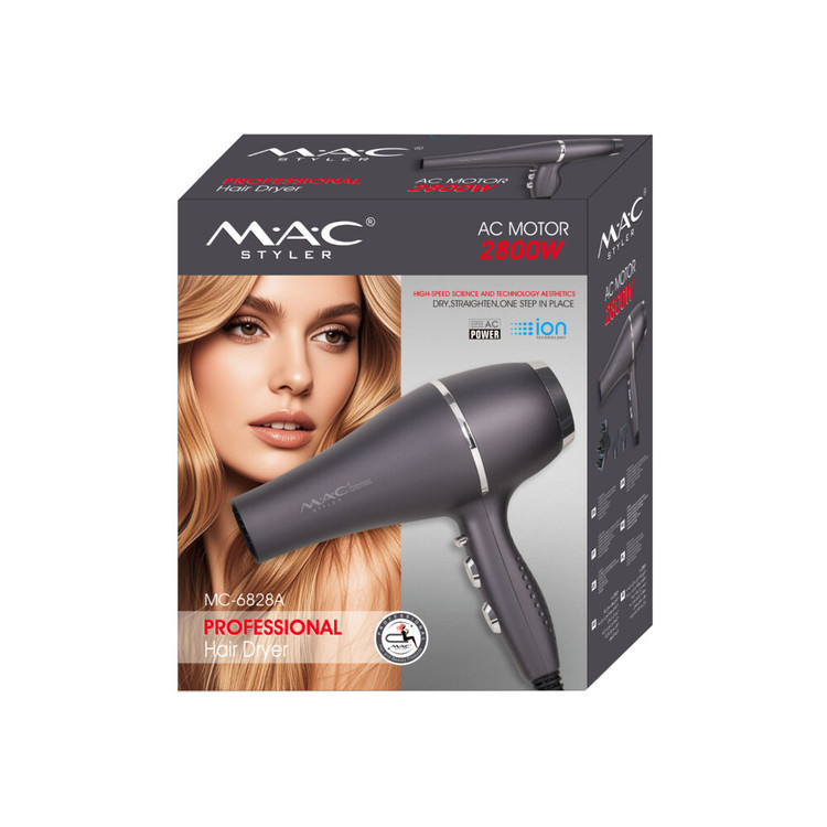 سشوار حرفه ای سالنی مک استایلر (MAC Styler) مدل 6828A