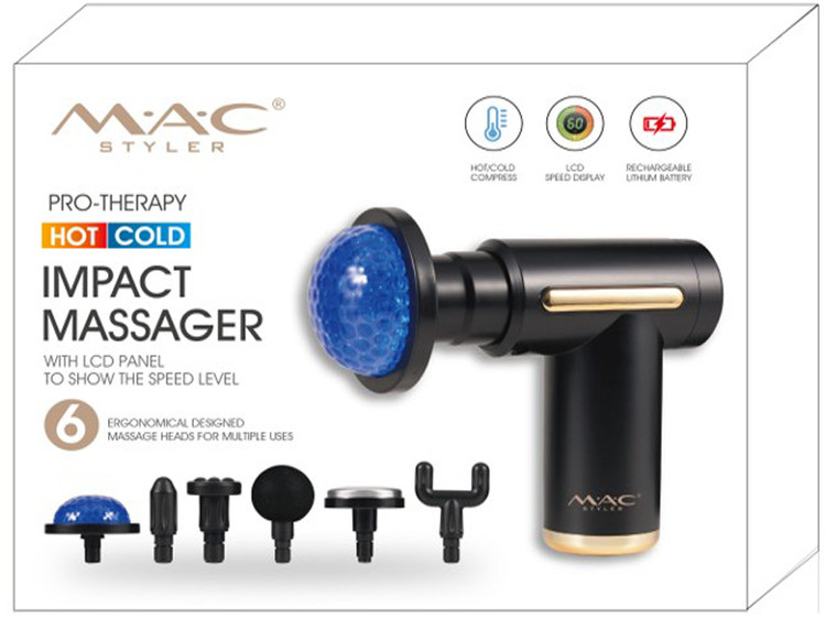 ماساژورتفنگی شارژی پر قدرت دیجیتال مک استایلر (MAC Styler) مدل 720