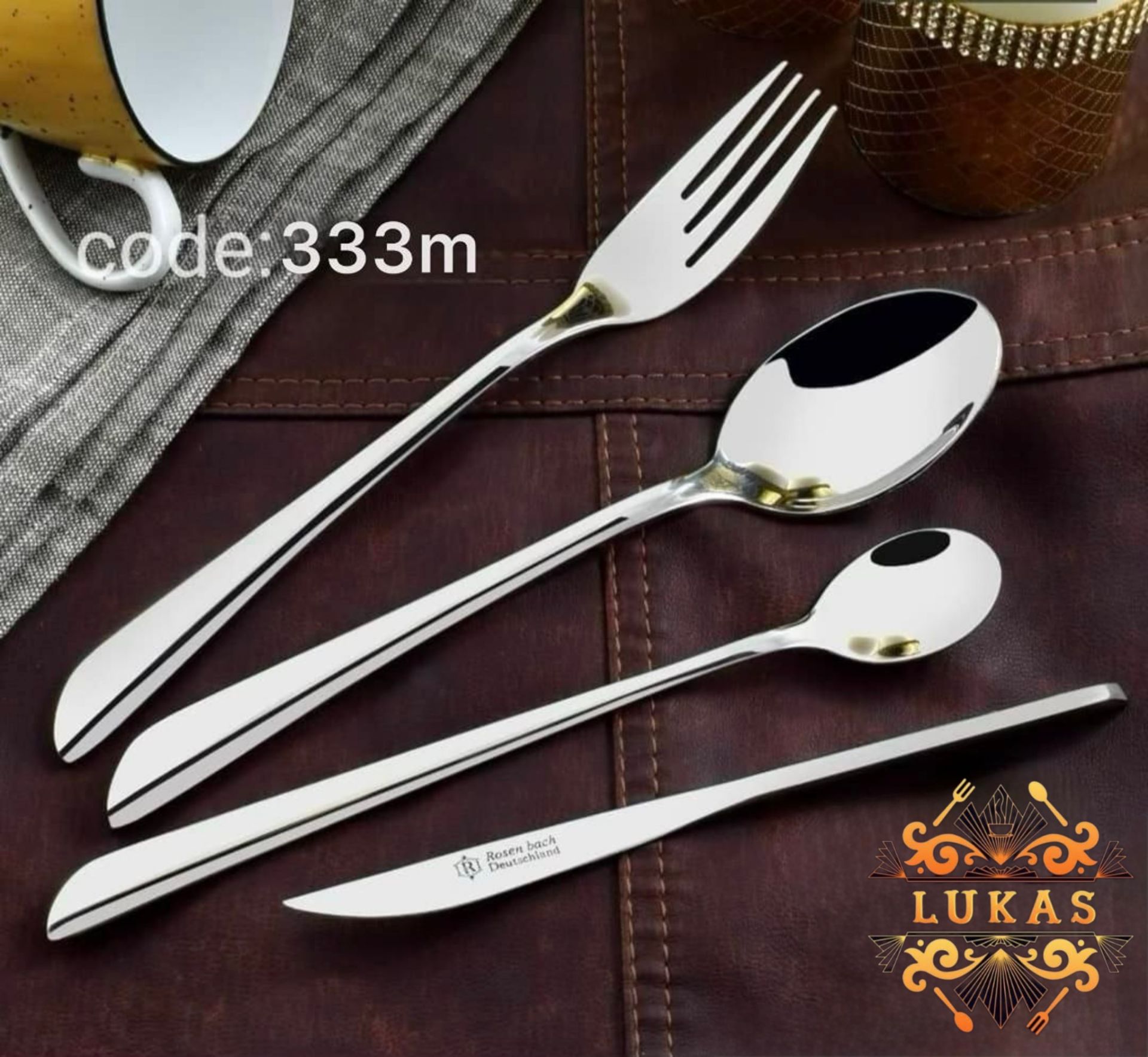 سرویس قاشق و چنگال 30 نفره (140 پارچه) لوکاس Lukas کد 333M