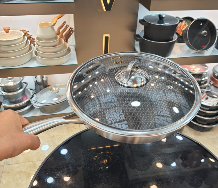 تابه ووک استیل کف لیزری سایز 28 سارینوکس (Sarinox)